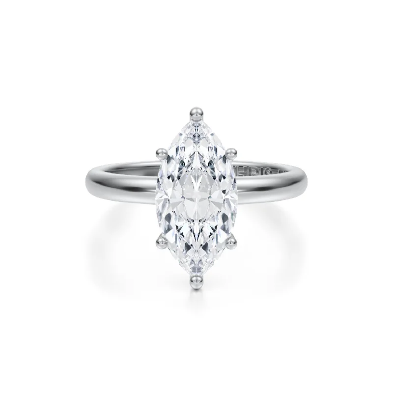 Men's Sapphire Engagement Rings in 18K White Gold with Pave Diamond AccentsEngagement Ring - 3.00-Carat Marquis Brilliant Diamond Solitaire Engagement Ring Men's Sapphire Engagement Rings in 18K White Gold with Pave Diamond AccentsEngagement Ring - 3.00-Carat Marquis Brilliant Diamond Solitaire Engagement Ring