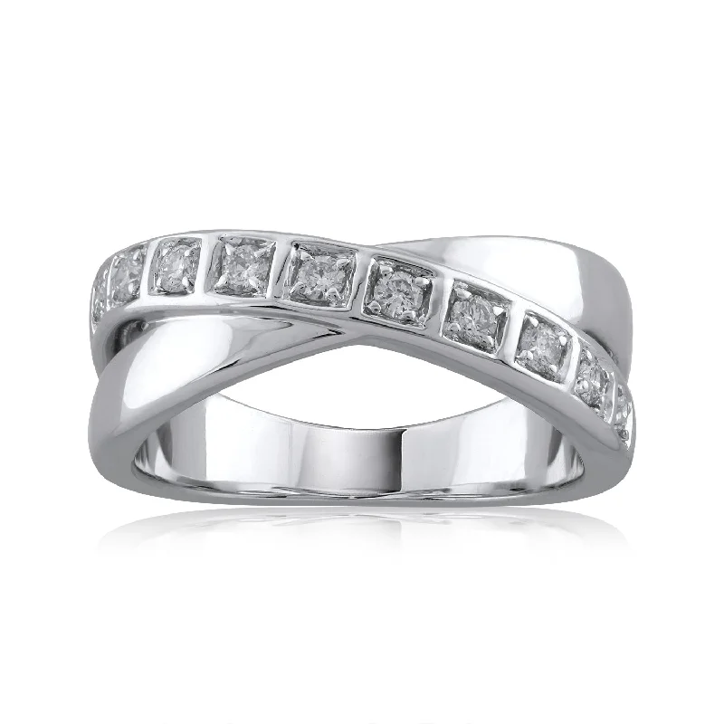 Three - Stone Women's Diamond Rings Symbolizing Past, Present, and Future with Emerald - Cut Diamonds18K WG Engagement Diamond Ring-1pc Three - Stone Women's Diamond Rings Symbolizing Past, Present, and Future with Emerald - Cut Diamonds18K WG Engagement Diamond Ring-1pc