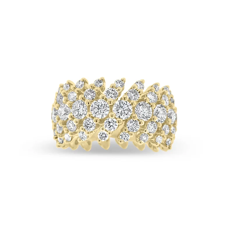 Magnetic Fashion Rings in Stainless Steel with a Modern, Interlocking DesignDiamond Thick Wave Band Magnetic Fashion Rings in Stainless Steel with a Modern, Interlocking DesignDiamond Thick Wave Band