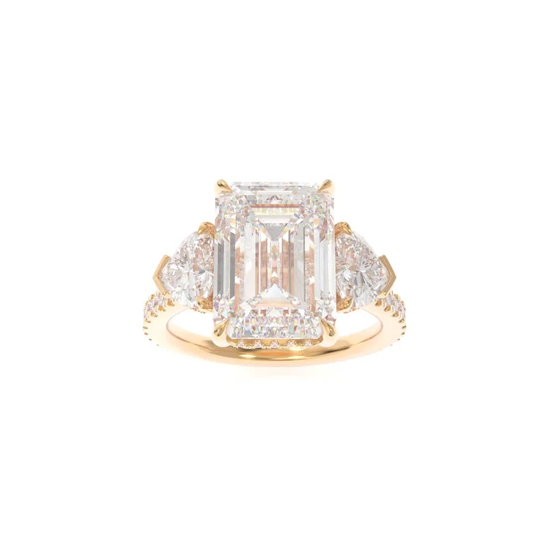 Men's Garnet Engagement Rings in 18K Gold Vermeil with Intricate Engraved DetailsMichelle Ring (Heart Version) Emerald Men's Garnet Engagement Rings in 18K Gold Vermeil with Intricate Engraved DetailsMichelle Ring (Heart Version) Emerald