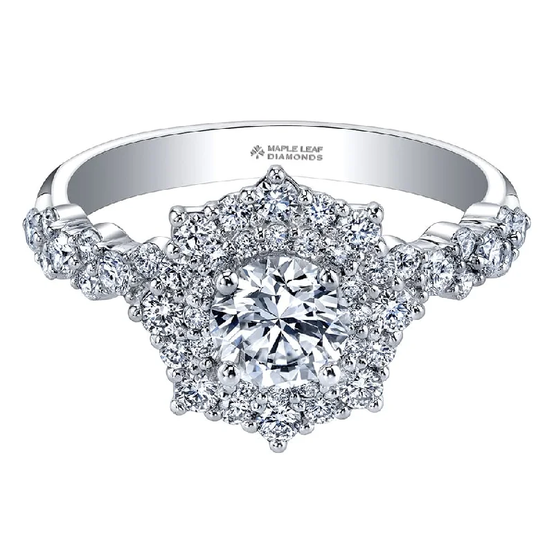 Three - Stone Women's Diamond Rings Symbolizing Past, Present, and Future with Emerald - Cut DiamondsEternal Flames Canadian Diamond Ring Three - Stone Women's Diamond Rings Symbolizing Past, Present, and Future with Emerald - Cut DiamondsEternal Flames Canadian Diamond Ring
