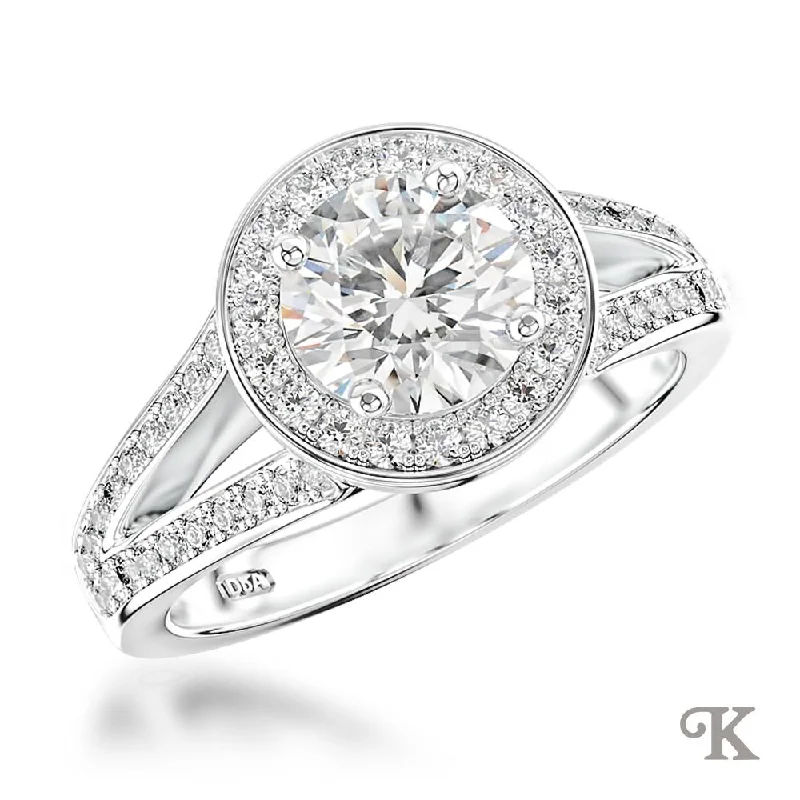Men's Diamond Engagement Rings with Platinum Band and Halo Setting for a Luxury ProposalSaturn Rd Halo Men's Diamond Engagement Rings with Platinum Band and Halo Setting for a Luxury ProposalSaturn Rd Halo