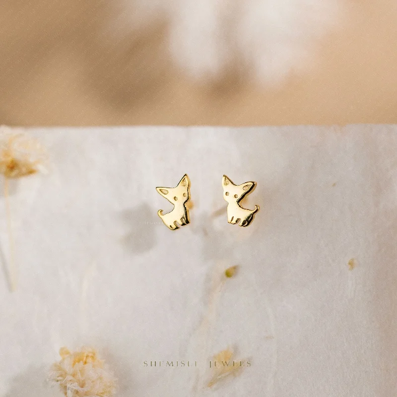 Two - Tone Gold and Silver Plated Clover Stud Earrings for a Lucky and Stylish SymbolTiny Chihuahua Stud Earrings, Unisex, Gold, Silver SHEMISLI SS679 Butterfly End, SS680 Screw Ball End (Type A) LR Two - Tone Gold and Silver Plated Clover Stud Earrings for a Lucky and Stylish SymbolTiny Chihuahua Stud Earrings, Unisex, Gold, Silver SHEMISLI SS679 Butterfly End, SS680 Screw Ball End (Type A) LR