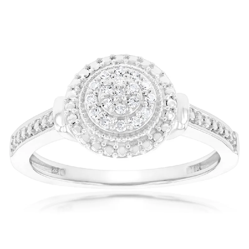 Women's Diamond Rings with Opal Inlays and Diamond Accents for a Mysterious and Iridescent LookLuminesce Lab Grown Diamond Ring in Silver Women's Diamond Rings with Opal Inlays and Diamond Accents for a Mysterious and Iridescent LookLuminesce Lab Grown Diamond Ring in Silver