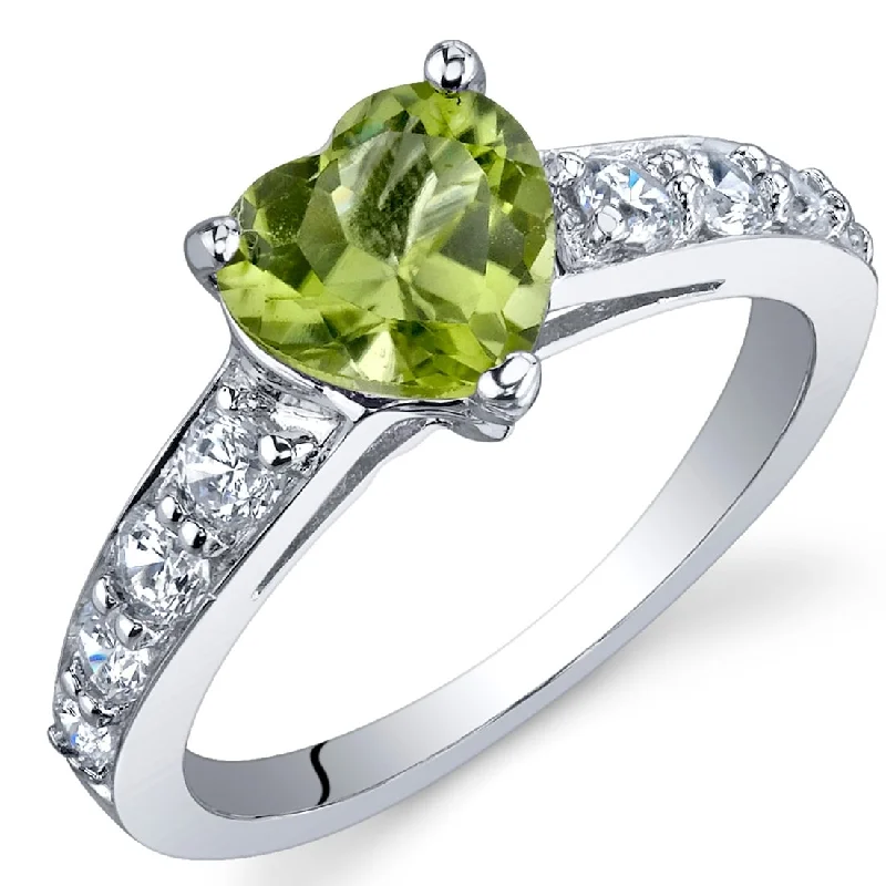 Opal Gemstone Rings in Rose Gold with a Milgrain Edge for a Feminine and Romantic StyleSterling Silver 1.25 ct Peridot Birthstone Ring Opal Gemstone Rings in Rose Gold with a Milgrain Edge for a Feminine and Romantic StyleSterling Silver 1.25 ct Peridot Birthstone Ring