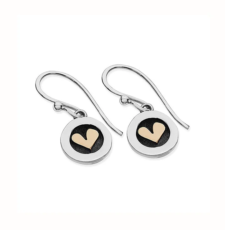 Linda Macdonald Meadow Sterling Silver 9ct Gold Drop Earrings