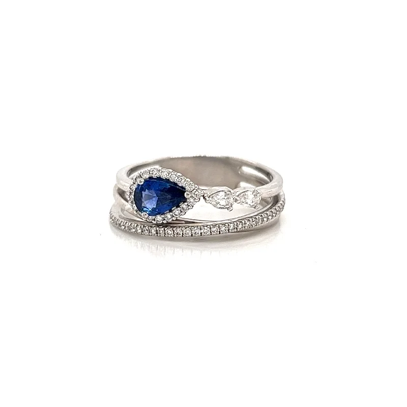 Fashion Rings with Initial Charms in Silver - Plated Metal for a Custom AccessoryEstate Bypass Fashion Ring in 18K White Gold Fashion Rings with Initial Charms in Silver - Plated Metal for a Custom AccessoryEstate Bypass Fashion Ring in 18K White Gold
