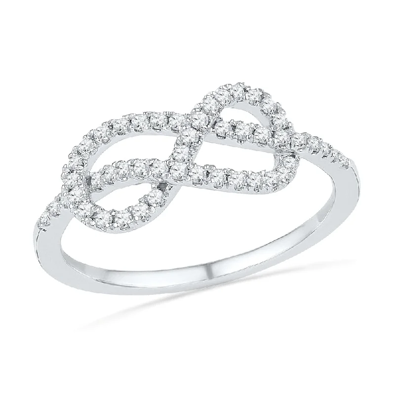 Magnetic Fashion Rings in Stainless Steel with a Modern, Interlocking DesignDiamond Infinity Band or Anniversary Ring, Silver or Gold Magnetic Fashion Rings in Stainless Steel with a Modern, Interlocking DesignDiamond Infinity Band or Anniversary Ring, Silver or Gold