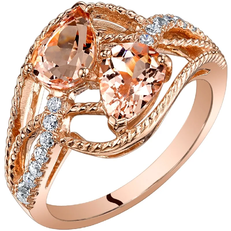 Amethyst Gemstone Rings in Sterling Silver with a Halo of Cubic Zirconia for a Budget - Friendly Luxury14k Rose Gold 1.66ct Morganite and Cubic Zirconia Ring Amethyst Gemstone Rings in Sterling Silver with a Halo of Cubic Zirconia for a Budget - Friendly Luxury14k Rose Gold 1.66ct Morganite and Cubic Zirconia Ring