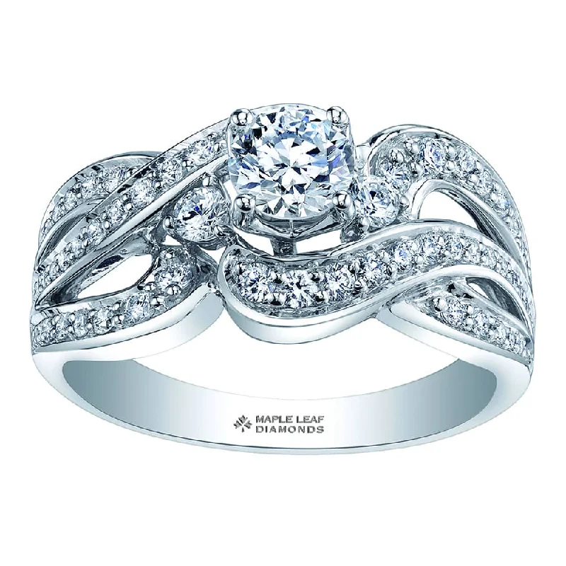 Tennis - Style Women's Diamond Rings with a Continuous Row of Diamonds for a Classic and Versatile LookUnique Eternal Flames Canadian Diamond Ring Tennis - Style Women's Diamond Rings with a Continuous Row of Diamonds for a Classic and Versatile LookUnique Eternal Flames Canadian Diamond Ring