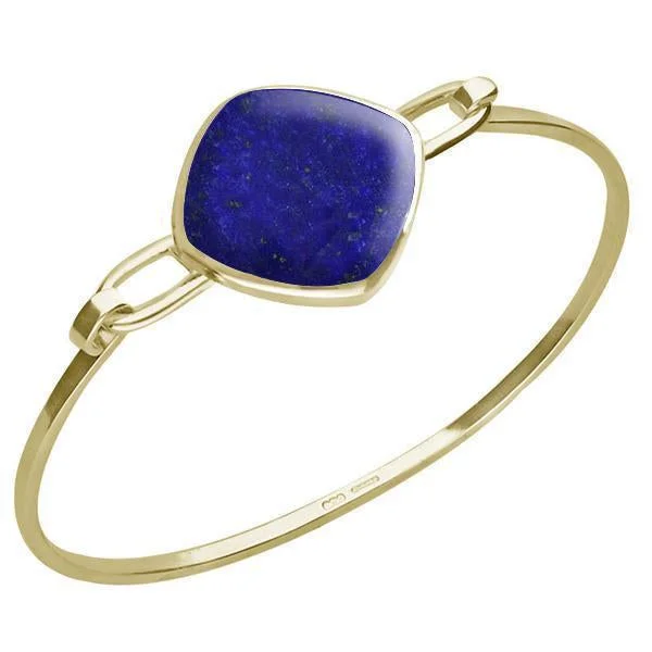 Wood - Carved Bangles with Intricate Celtic Patterns 9ct Yellow Gold Lapis Lazuli Slim Cushion Bangle Wood - Carved Bangles with Intricate Celtic Patterns 9ct Yellow Gold Lapis Lazuli Slim Cushion Bangle