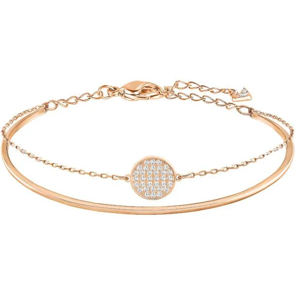 Resin Bangles with Embedded Dried Flowers Swarovski Ginger White and Rose Gold Plated Bangle Resin Bangles with Embedded Dried Flowers Swarovski Ginger White and Rose Gold Plated Bangle