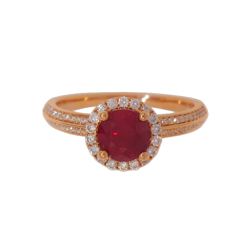 LED - Lit Fashion Rings in Plastic with Color - Changing Effects for a Futuristic LookRuby & Diamond Halo Ring LED - Lit Fashion Rings in Plastic with Color - Changing Effects for a Futuristic LookRuby & Diamond Halo Ring