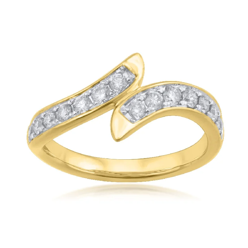 Three - Stone Women's Diamond Rings Symbolizing Past, Present, and Future with Emerald - Cut Diamonds18K YG Fancy Diamond Ring-1pc Three - Stone Women's Diamond Rings Symbolizing Past, Present, and Future with Emerald - Cut Diamonds18K YG Fancy Diamond Ring-1pc