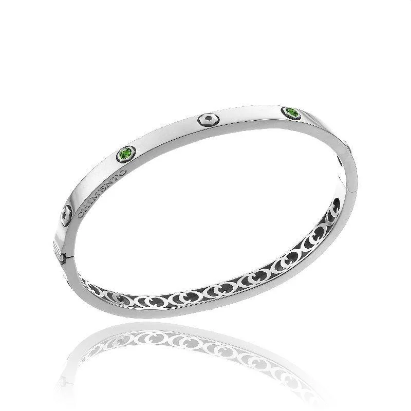 Flexible Silicone Bangles with Glow - in - the - Dark Features Chimento Armillas Be Mine 18ct White Gold 0.32ct Emerald Bangle Flexible Silicone Bangles with Glow - in - the - Dark Features Chimento Armillas Be Mine 18ct White Gold 0.32ct Emerald Bangle