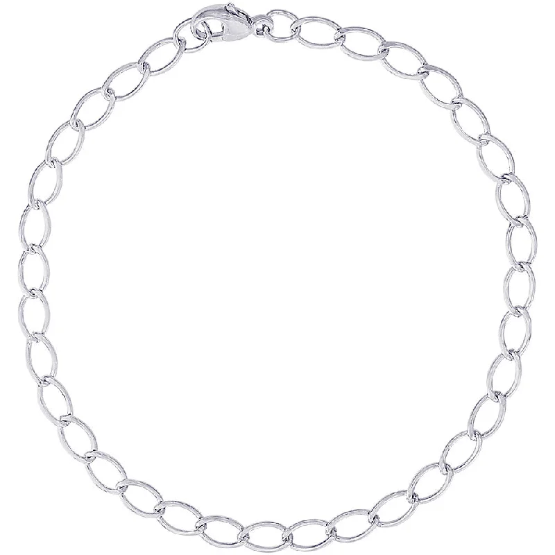 Chamm Bracelets for mindfulnessLong Link Charm Bracelet in Sterling Silver