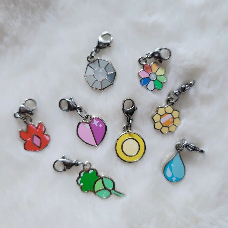 Affordable Chamm BraceletsGeneration 1 gym badges charms