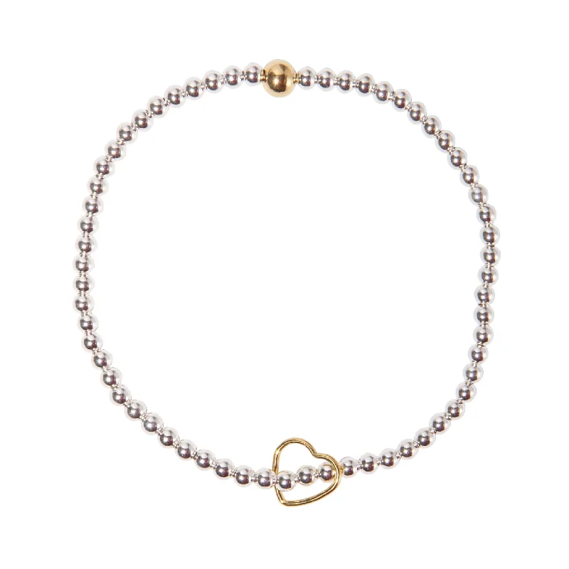 Chamm Bracelets with positive energyHeart charm bracelet