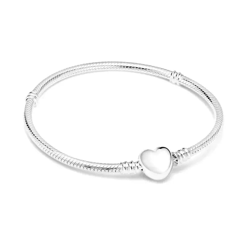 Chamm Bracelets for womenSterling Silver Heart Charm Bracelet