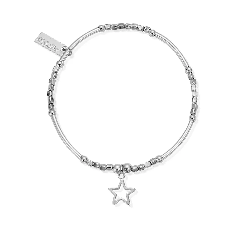 Chamm Bracelets for couplesMini Noodle Cube Open Star Bracelet