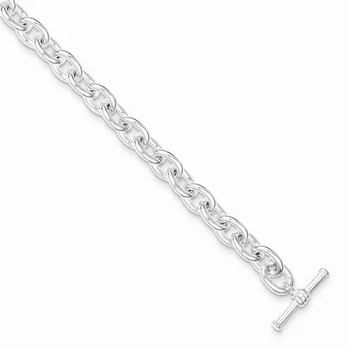 Chamm Bracelets for menSterling Silver Toggle Link Bracelet