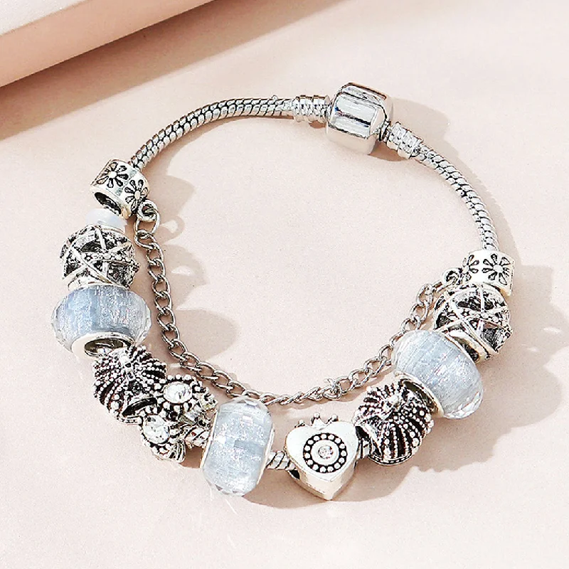 Chamm Bracelets with adjustable sizesLuxe6221 - Vintage Heart Charm Bracelet