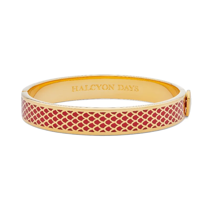 Bangle Bracelets with LED Lights for a Glowing and Trendy AccessorySalamander Red & Gold Bangle Bangle Bracelets with LED Lights for a Glowing and Trendy AccessorySalamander Red & Gold Bangle