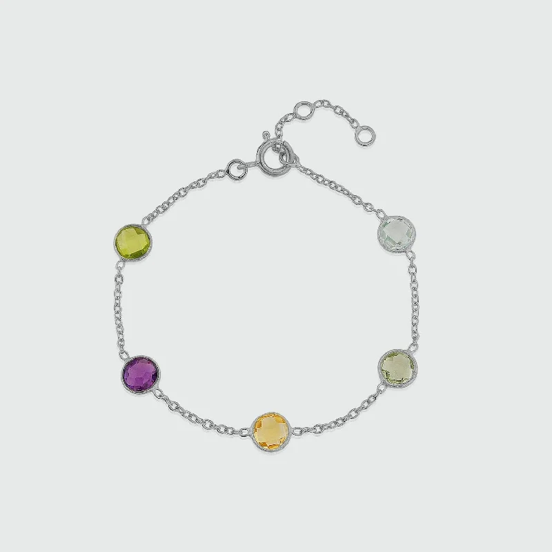 Boho - Style Bangle Bracelets with Feather and Bead EmbellishmentsChennai Multi Gemstone & Sterling Silver Bracelet Boho - Style Bangle Bracelets with Feather and Bead EmbellishmentsChennai Multi Gemstone & Sterling Silver Bracelet