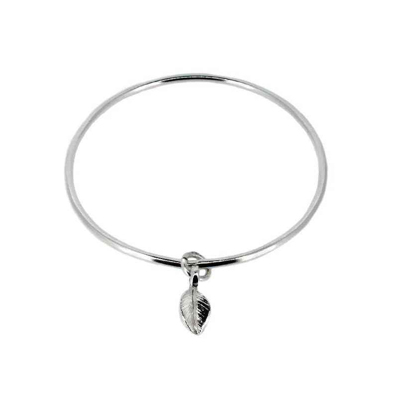 Bangle Bracelets with LED Lights for a Glowing and Trendy AccessoryLeaf Charm Bangle Bangle Bracelets with LED Lights for a Glowing and Trendy AccessoryLeaf Charm Bangle