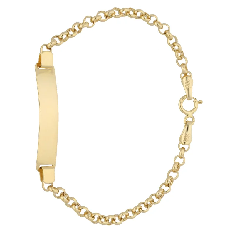 Bangle Bracelets with Adjustable Screw - Closures for a Secure FitNew 14ct Gold Kids Identity Belcher Bracelet Bangle Bracelets with Adjustable Screw - Closures for a Secure FitNew 14ct Gold Kids Identity Belcher Bracelet