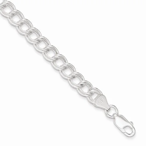 Chamm Bracelets for festivalsSterling Silver Double Link Charm Bracelet