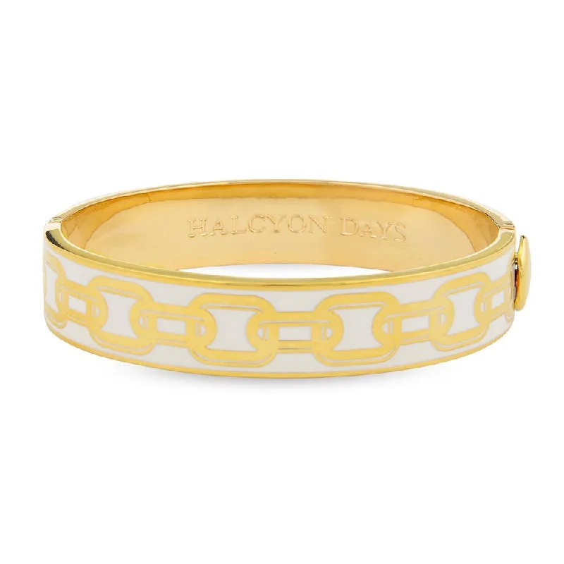 Bangle Bracelets with LED Lights for a Glowing and Trendy AccessoryChain Cream & Gold Bangle Bangle Bracelets with LED Lights for a Glowing and Trendy AccessoryChain Cream & Gold Bangle