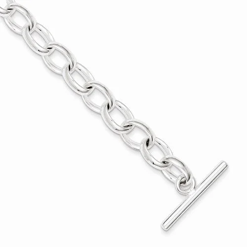Chamm Bracelets for yoga loversSterling Silver Polished Fancy Link Toggle Bracelet Chamm Bracelets for yoga loversSterling Silver Polished Fancy Link Toggle Bracelet