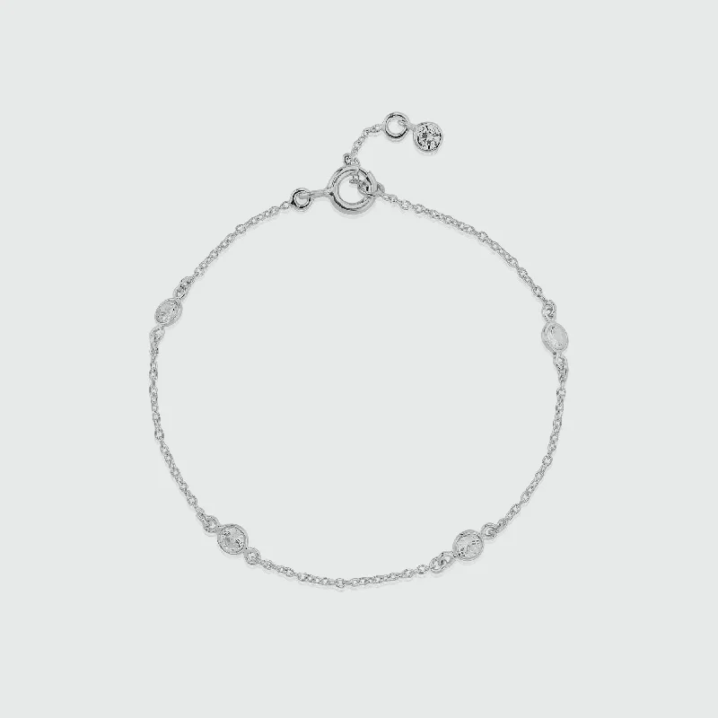 Clear Crystal - Embellished Bangles for a Sparkling and Elegant AppearanceSofia Sterling Silver & Cubic Zirconia Bracelet Clear Crystal - Embellished Bangles for a Sparkling and Elegant AppearanceSofia Sterling Silver & Cubic Zirconia Bracelet