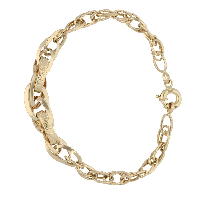 Vintage - Inspired Bangle Bracelets with Filigree and Rhinestone AccentsNew 14ct Gold Fancy Link Bracelet Vintage - Inspired Bangle Bracelets with Filigree and Rhinestone AccentsNew 14ct Gold Fancy Link Bracelet