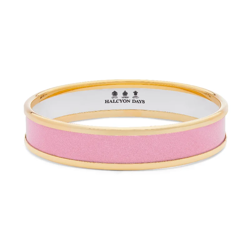 Bangle Bracelets with LED Lights for a Glowing and Trendy AccessoryPale Pink & Gold Enamel Bangle Bangle Bracelets with LED Lights for a Glowing and Trendy AccessoryPale Pink & Gold Enamel Bangle