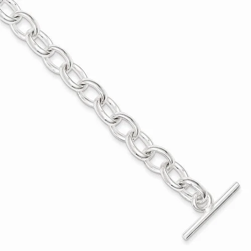 Chamm Bracelets for gift ideasSterling Silver Polished Fancy Link Toggle Bracelet