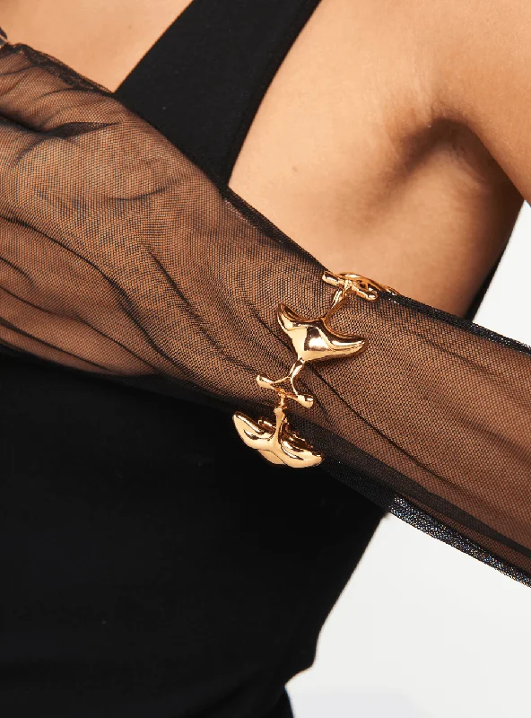 Chamm Bracelets with unique designsShroomhead Bangle In Gold Finish
