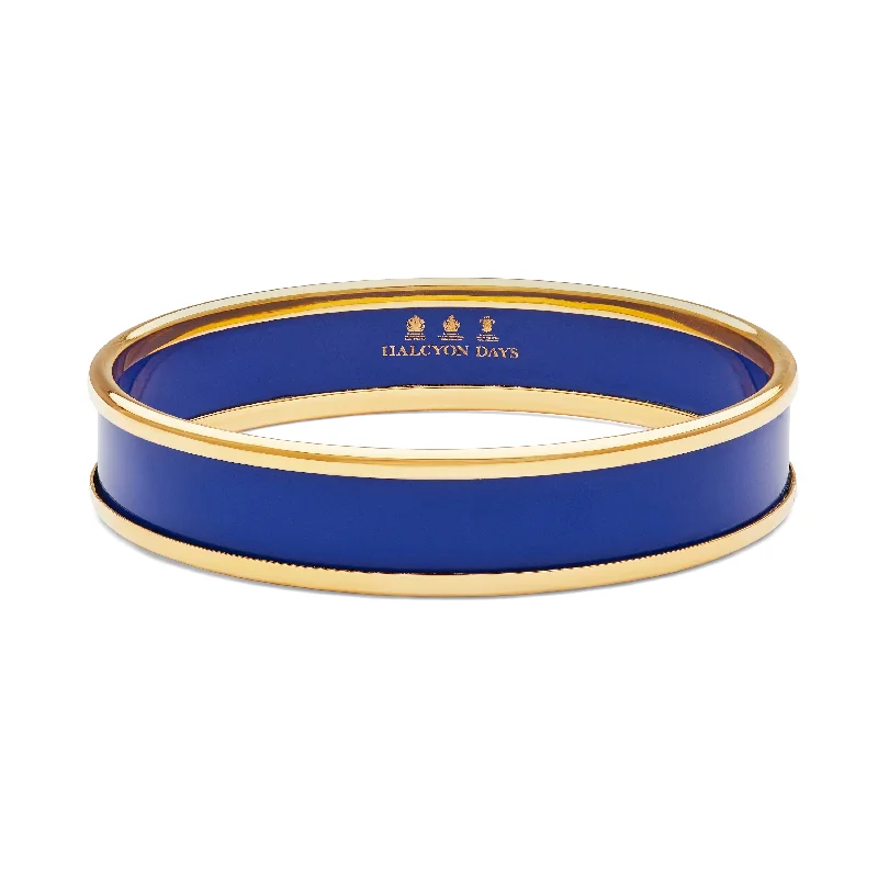 Bangle Bracelets with LED Lights for a Glowing and Trendy AccessoryCobalt & Gold Enamel Bangle Bangle Bracelets with LED Lights for a Glowing and Trendy AccessoryCobalt & Gold Enamel Bangle