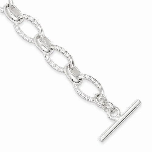 Chamm Bracelets with gemstonesSterling Silver Polished Fancy Link Toggle Bracelet Chamm Bracelets with gemstonesSterling Silver Polished Fancy Link Toggle Bracelet