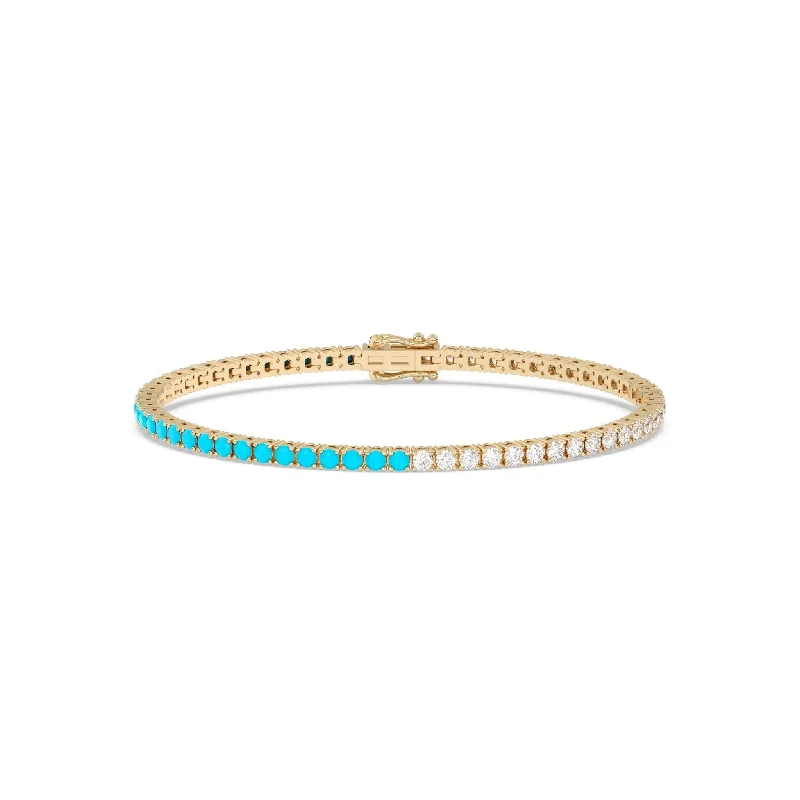 Enamel - Coated Bangles in Vibrant Rainbow Colors for a Playful StyleDiamond & Turquoise Tennis Bracelet Enamel - Coated Bangles in Vibrant Rainbow Colors for a Playful StyleDiamond & Turquoise Tennis Bracelet