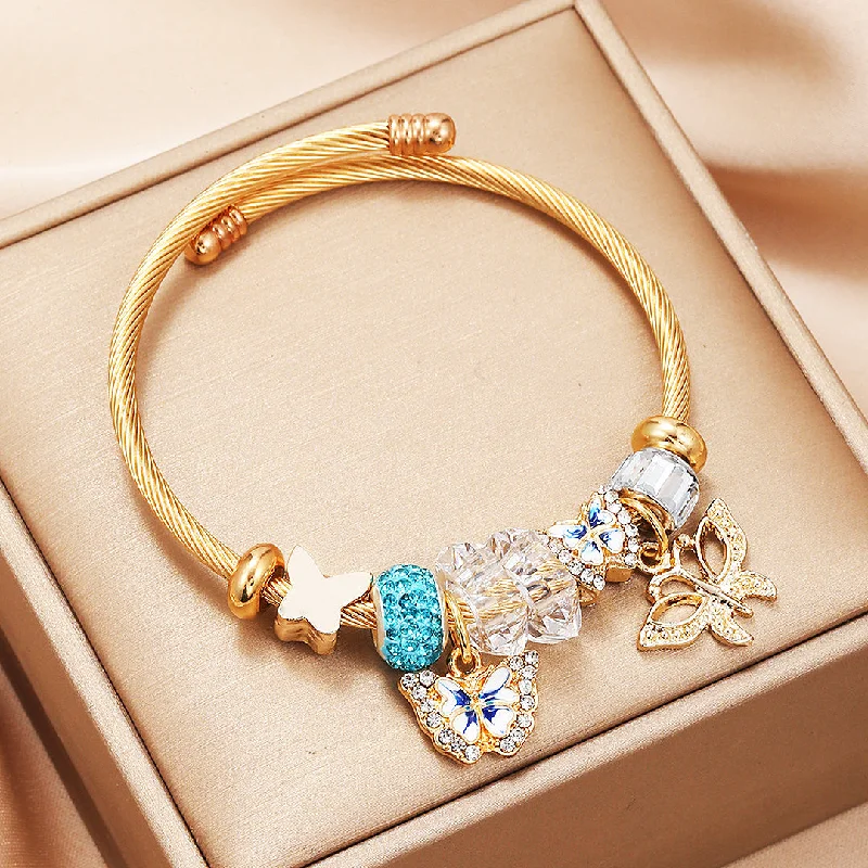 Custom Chamm BraceletsLuxe6238 - Happy Butterfly
