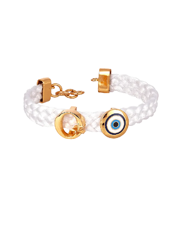 Custom Chamm BraceletsPersonalised Unisex Infini Thread of Protego Bracelet - Daisy and Gold Custom Chamm BraceletsPersonalised Unisex Infini Thread of Protego Bracelet - Daisy and Gold