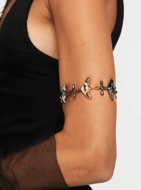 Chamm Bracelets with gemstonesShroomhead Bangle In Dual Tone Finish