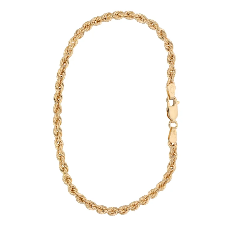 Pearl - Adorned Bangle Bracelets with Delicate Silver ChainsNew 9ct Gold Rope Bracelet Pearl - Adorned Bangle Bracelets with Delicate Silver ChainsNew 9ct Gold Rope Bracelet