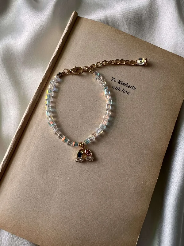 Children's Bangle Bracelets with Animal - Shaped Charms for a Cute AccessoryRainbow crystal bracelet Children's Bangle Bracelets with Animal - Shaped Charms for a Cute AccessoryRainbow crystal bracelet