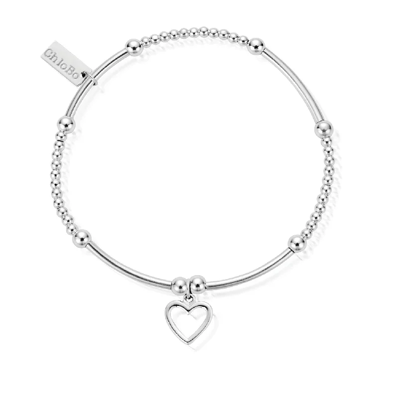 Chamm Bracelets for meditationCute Mini Open Heart Bracelet