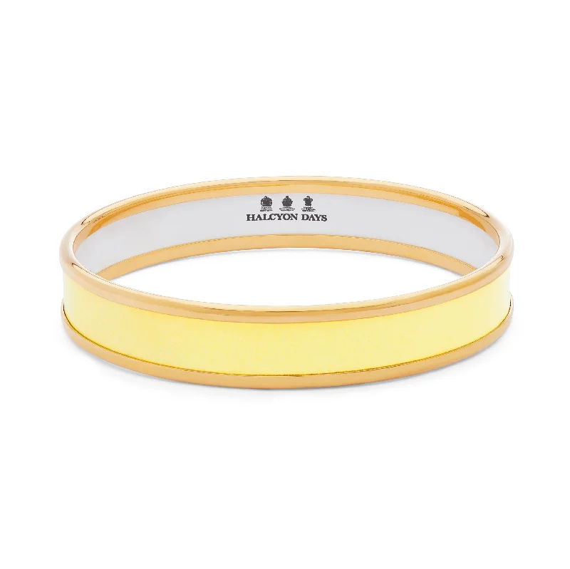 Enamel - Coated Bangles in Vibrant Rainbow Colors for a Playful StyleButtercup & Gold Enamel Bangle Enamel - Coated Bangles in Vibrant Rainbow Colors for a Playful StyleButtercup & Gold Enamel Bangle