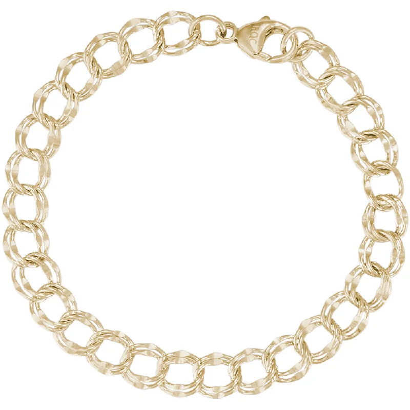Luxury Chamm BraceletsDouble Spiral Charm Bracelet in Gold Plated