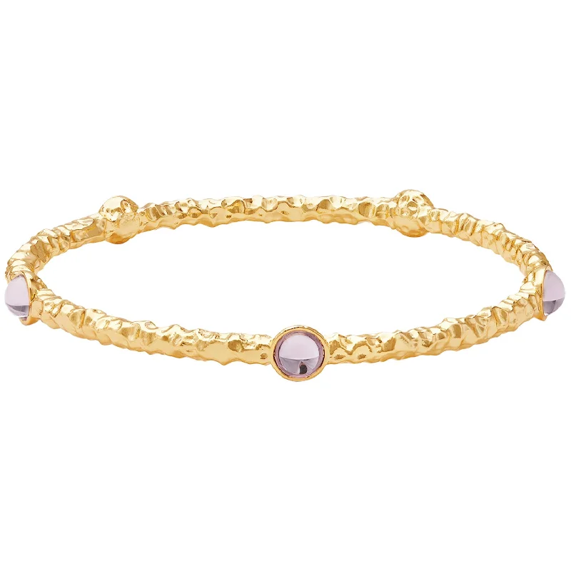 Children's Bangle Bracelets with Animal - Shaped Charms for a Cute AccessoryCabochon Rose Quartz & Gold Push-On Bangle Children's Bangle Bracelets with Animal - Shaped Charms for a Cute AccessoryCabochon Rose Quartz & Gold Push-On Bangle